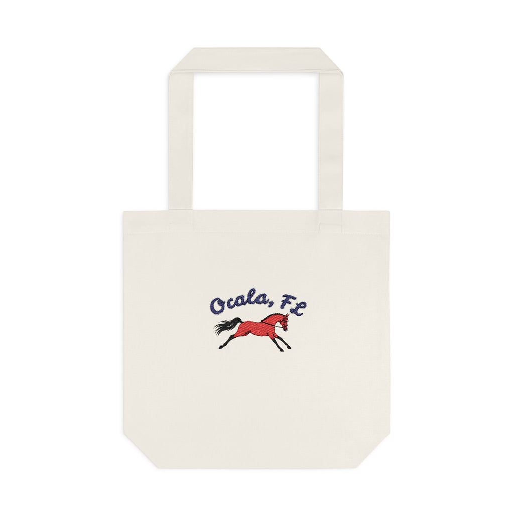 Ocala, Fl Equestrian Cotton Tote Bag