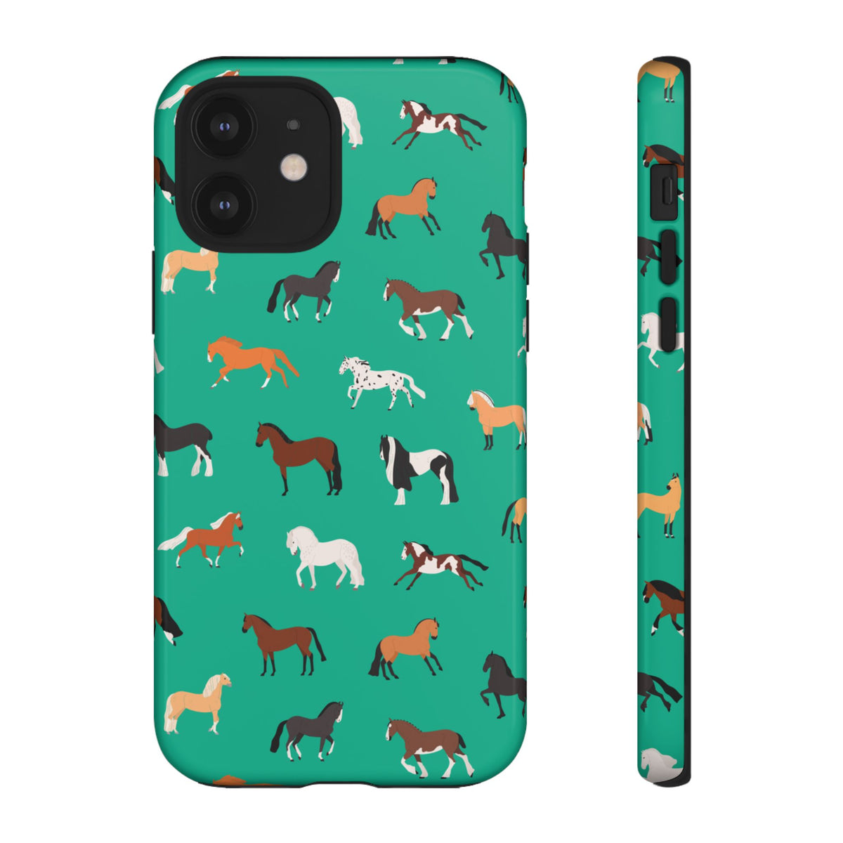 assorted horse breeds phone case