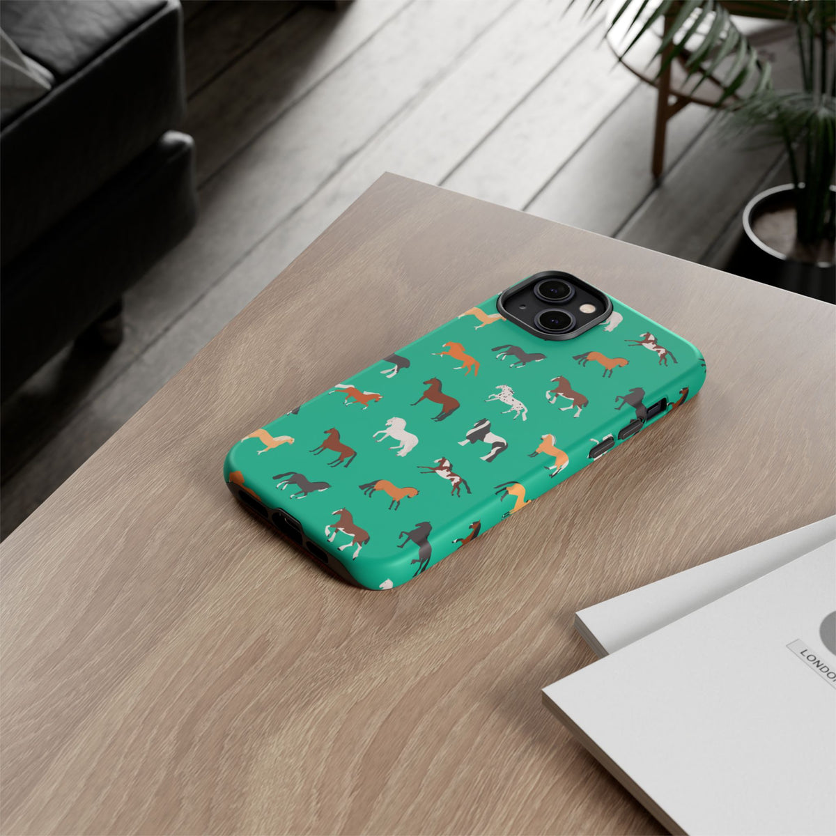 assorted horse breeds phone case