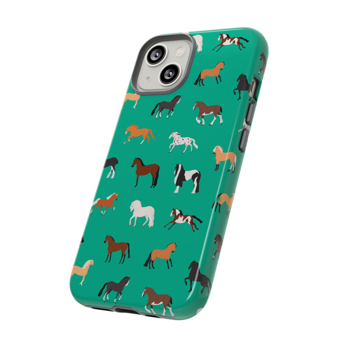 assorted horse breeds phone case