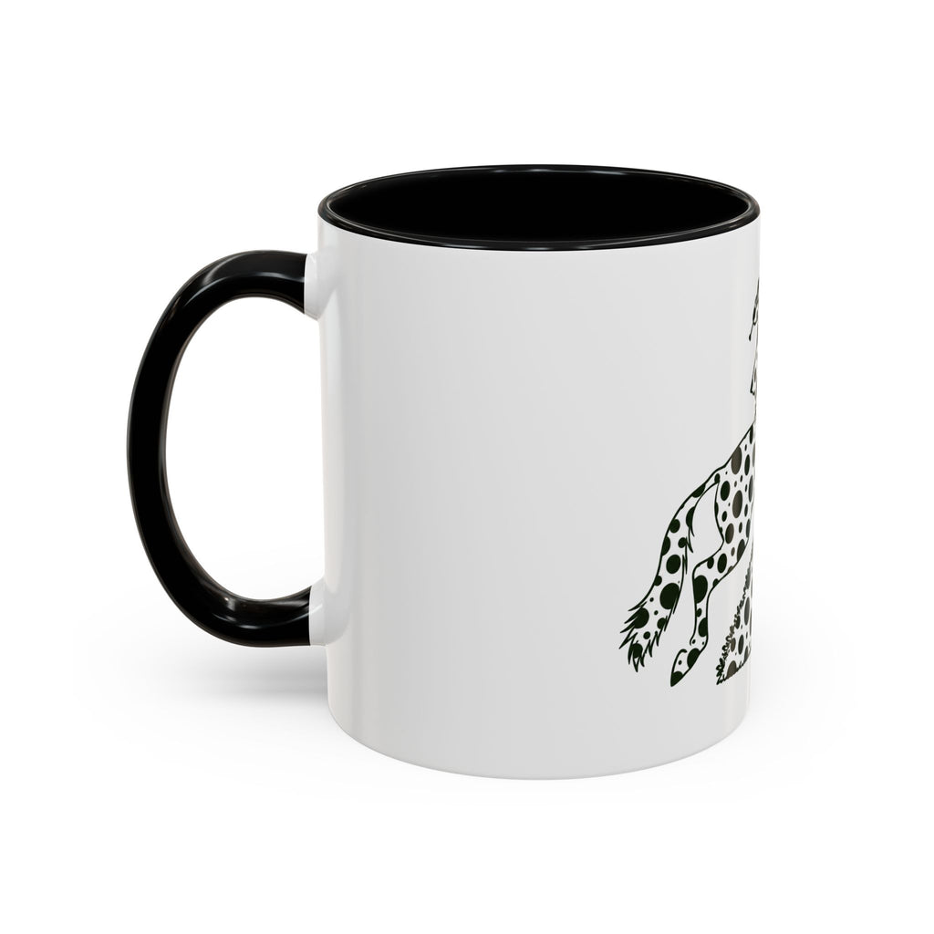Hang Tight Accent Coffee Mug (11oz) | Horse Fox Hunting Equestrian Mug