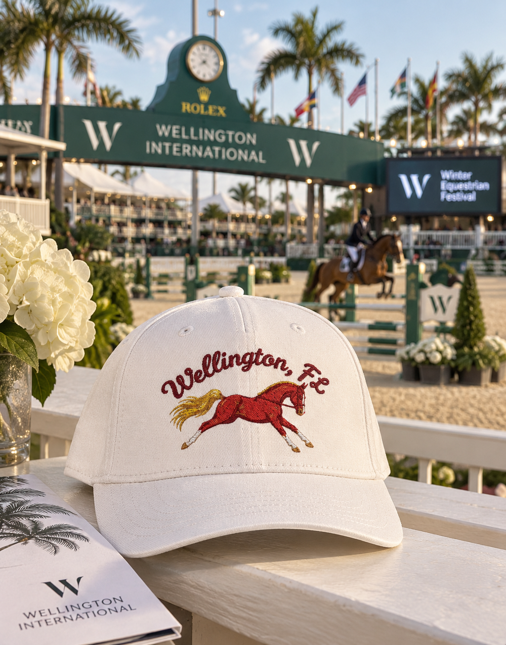 Wellington, FL Equestrian Baseball Cap