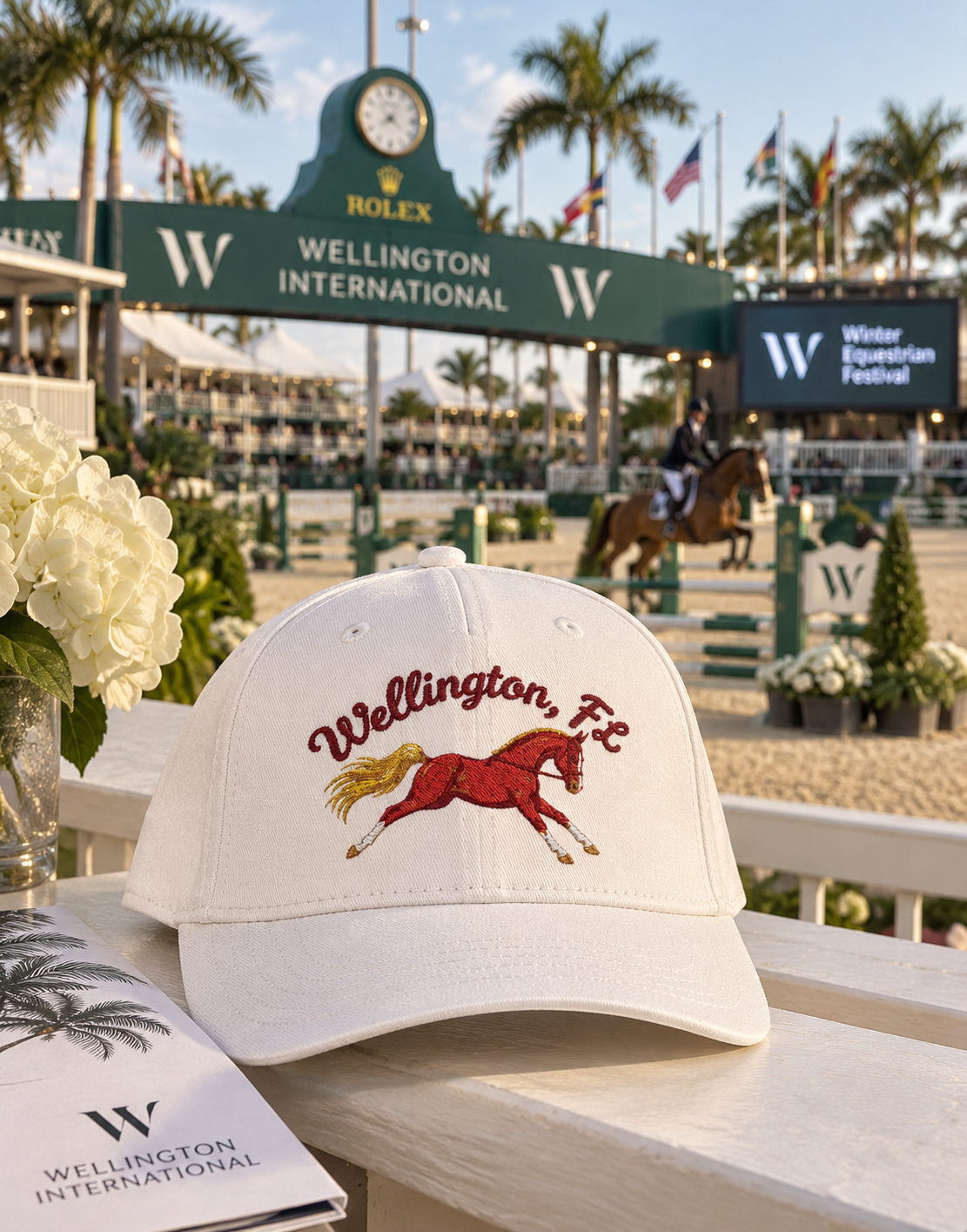 Wellington, FL Equestrian Baseball Cap