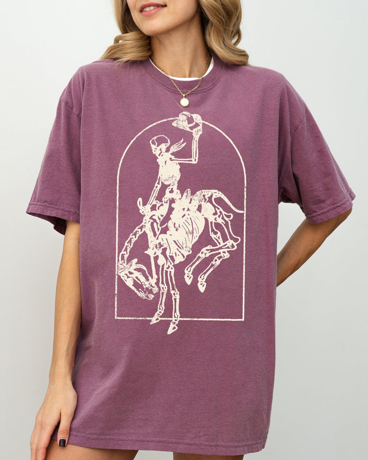 Skeleton Rodeo Rider Comfort Colors Tee