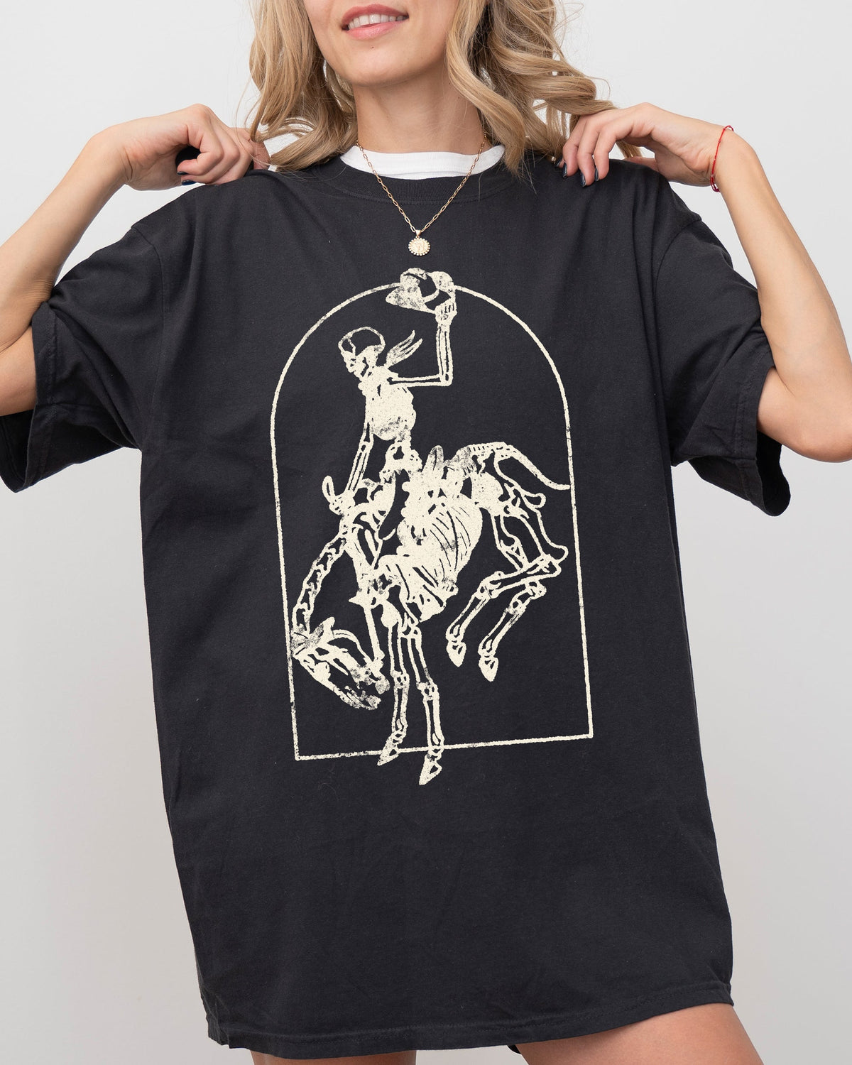 Skeleton Rodeo Rider Comfort Colors Tee
