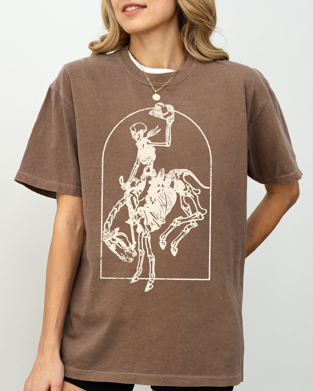 Skeleton Rodeo Rider Comfort Colors Tee