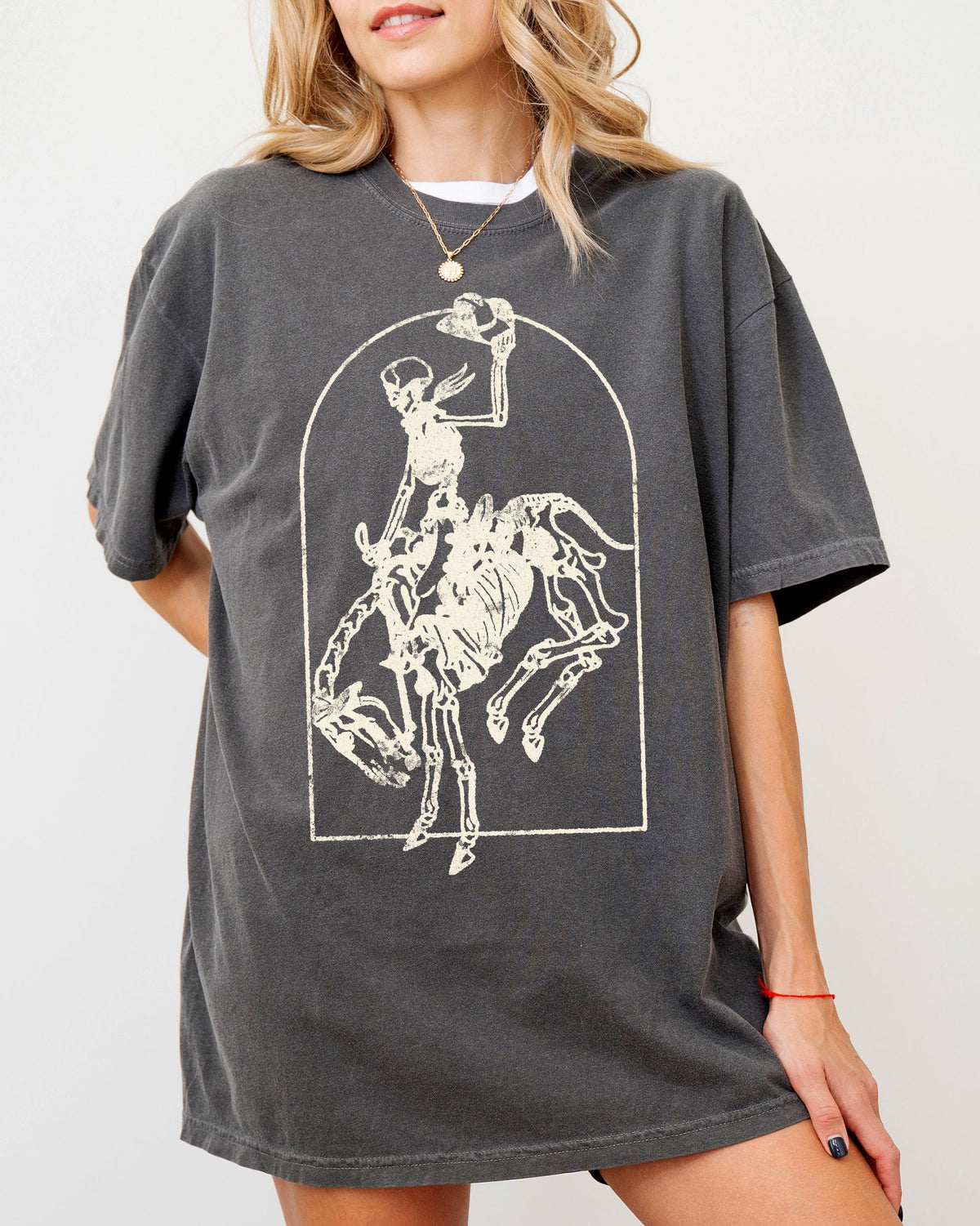 Skeleton Rodeo Rider Comfort Colors Tee
