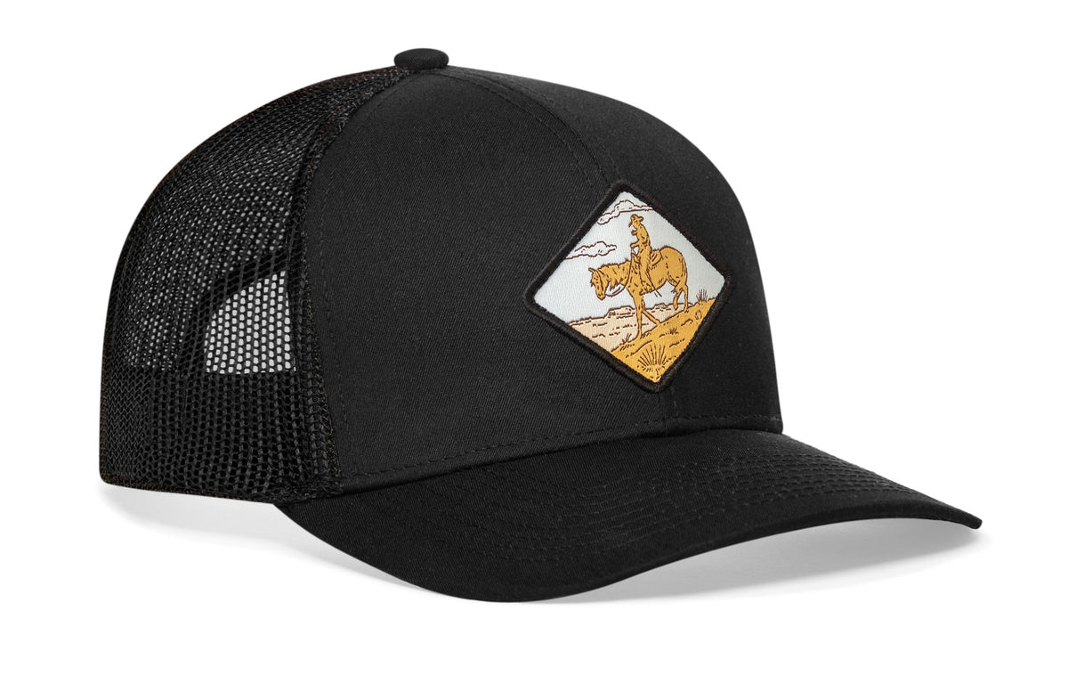 Horse & Cowboy Trucker Hat  |  Western Snapback
