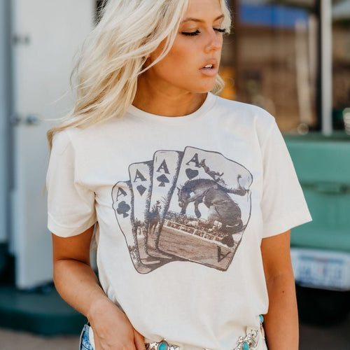 Ace of Cowboys Graphic Tee | Western Rodeo Bronc t-shirt - The Other Equestrian