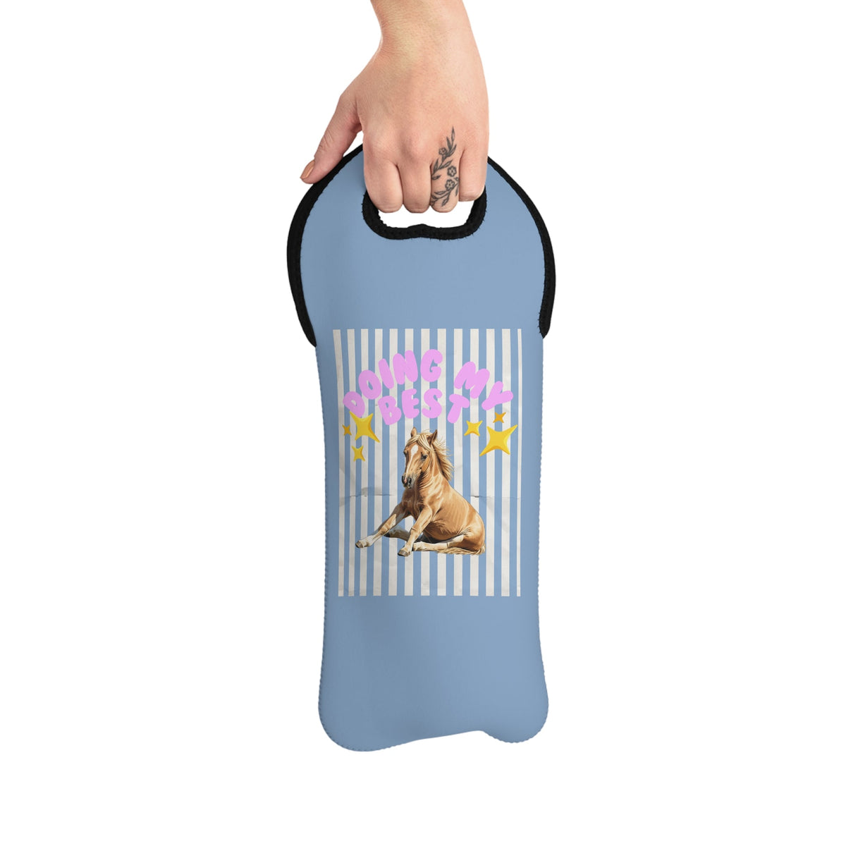 Doing My ✨Best✨ Wine Tote Bag | Equestrian Horse Gift - The Other Equestrian