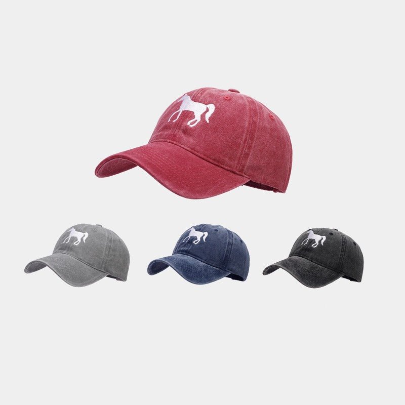 Horsing Around Distressed Cowgirl Baseball Cap - The Other Equestrian
