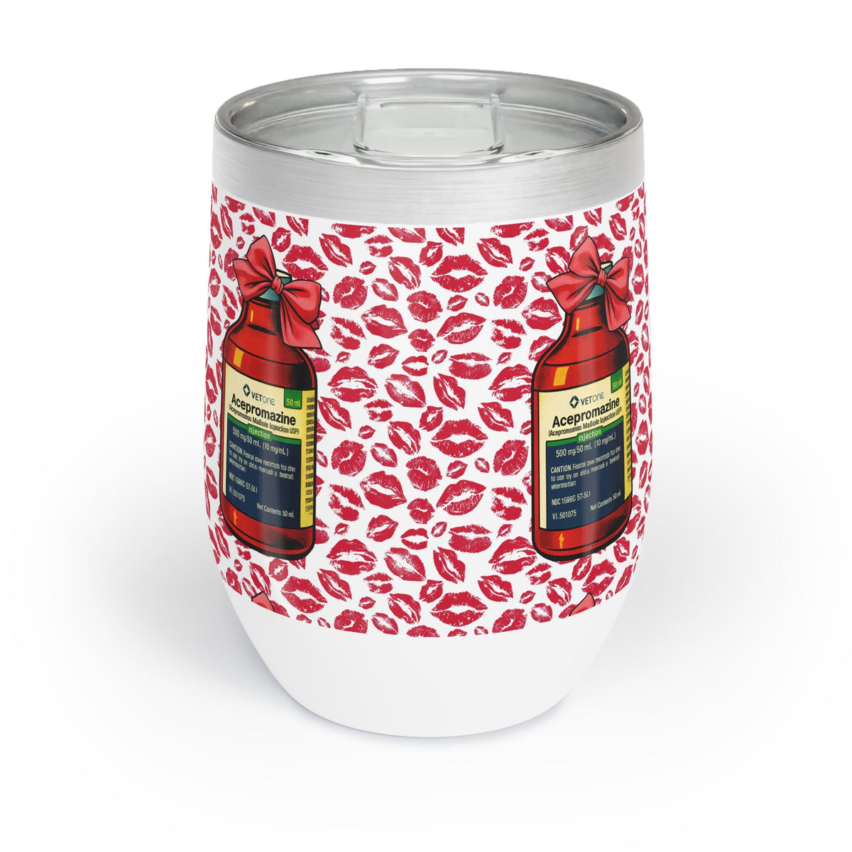 Kiss My Ace(promazine) Wine Tumbler - Funny Equestrian Gift - The Other Equestrian