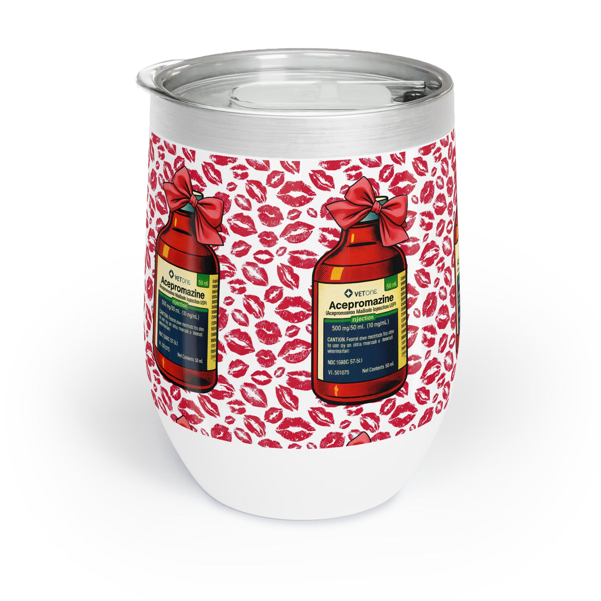 Kiss My Ace(promazine) Wine Tumbler - Funny Equestrian Gift - The Other Equestrian