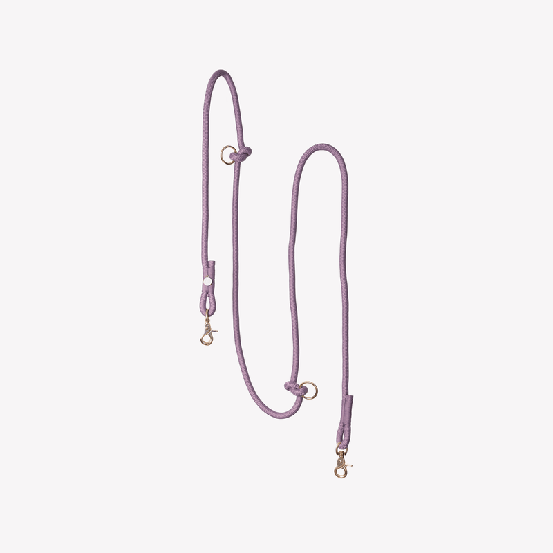 'Lilac' - Hands Free Braided Leash - The Other Equestrian