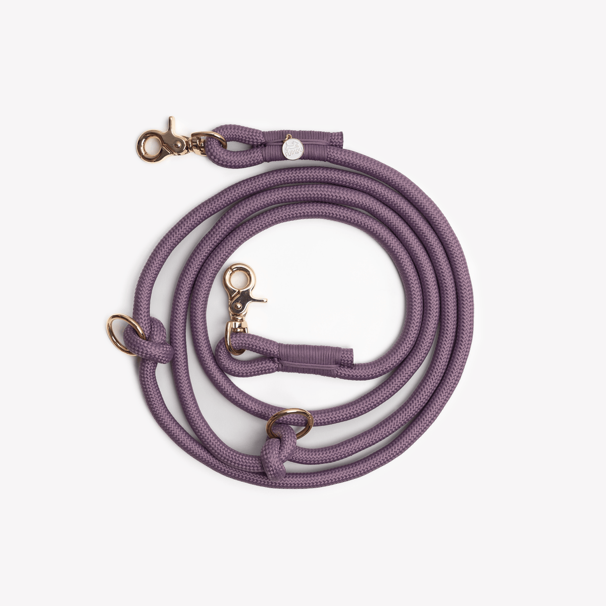 'Lilac' - Hands Free Braided Leash - The Other Equestrian
