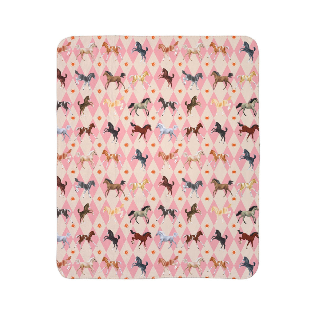Little Fillies Fleece Sherpa Blanket - The Other Equestrian