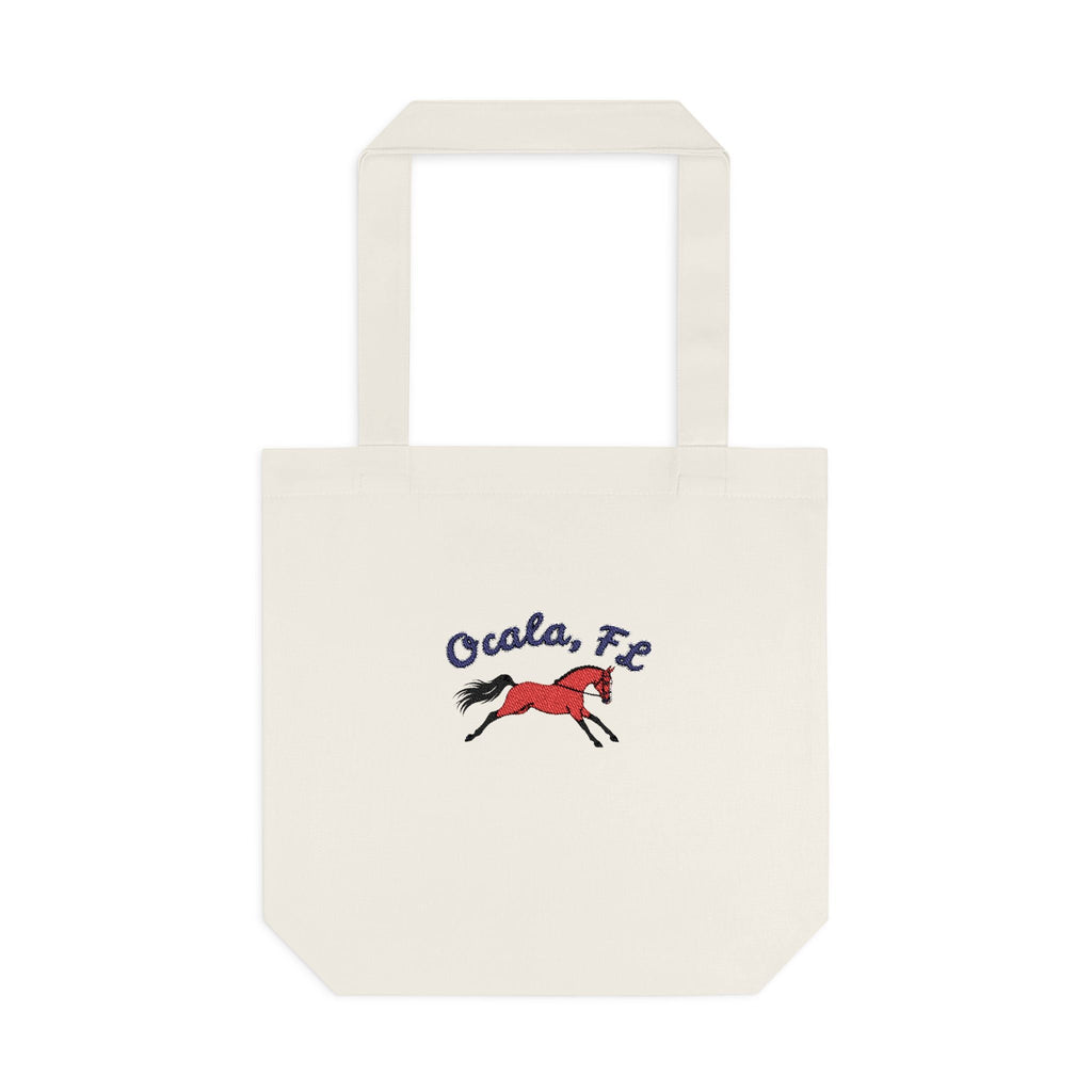 Ocala, Fl Equestrian Cotton Tote Bag - The Other Equestrian1
