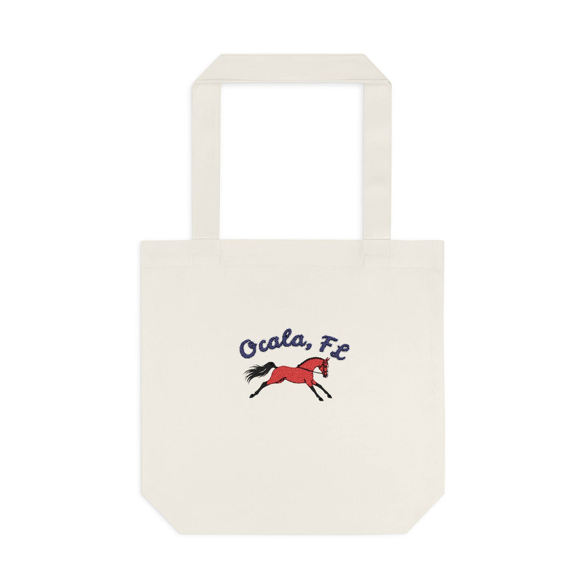Ocala, Fl Equestrian Cotton Tote Bag - The Other Equestrian1