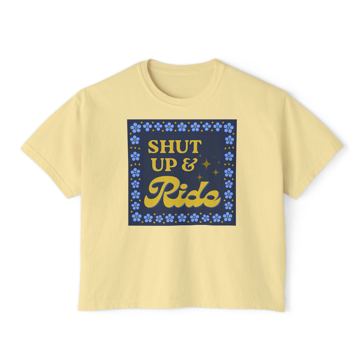 Shut Up & Ride Boxy Tee | Equestrian Horse Riding Shirt - The Other Equestrian