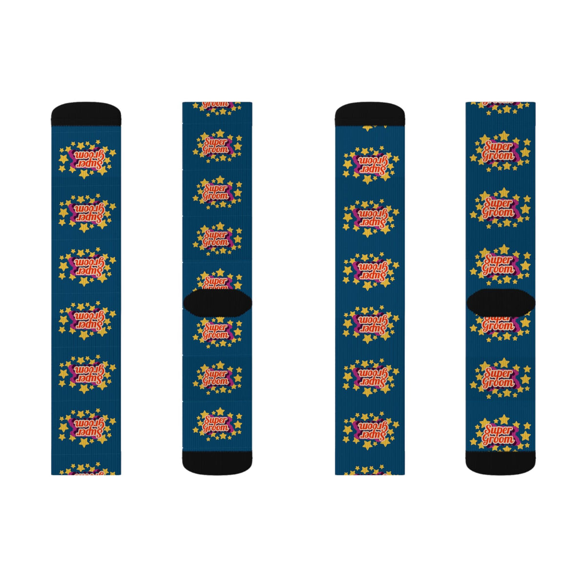 Super Groom Equestrian Socks - Horse Riding Socks - Navy - The Other Equestrian