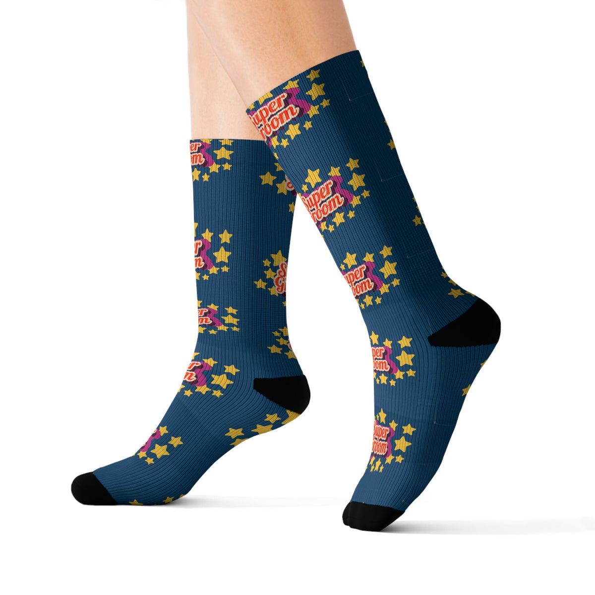 Super Groom Equestrian Socks - Horse Riding Socks - Navy - The Other Equestrian
