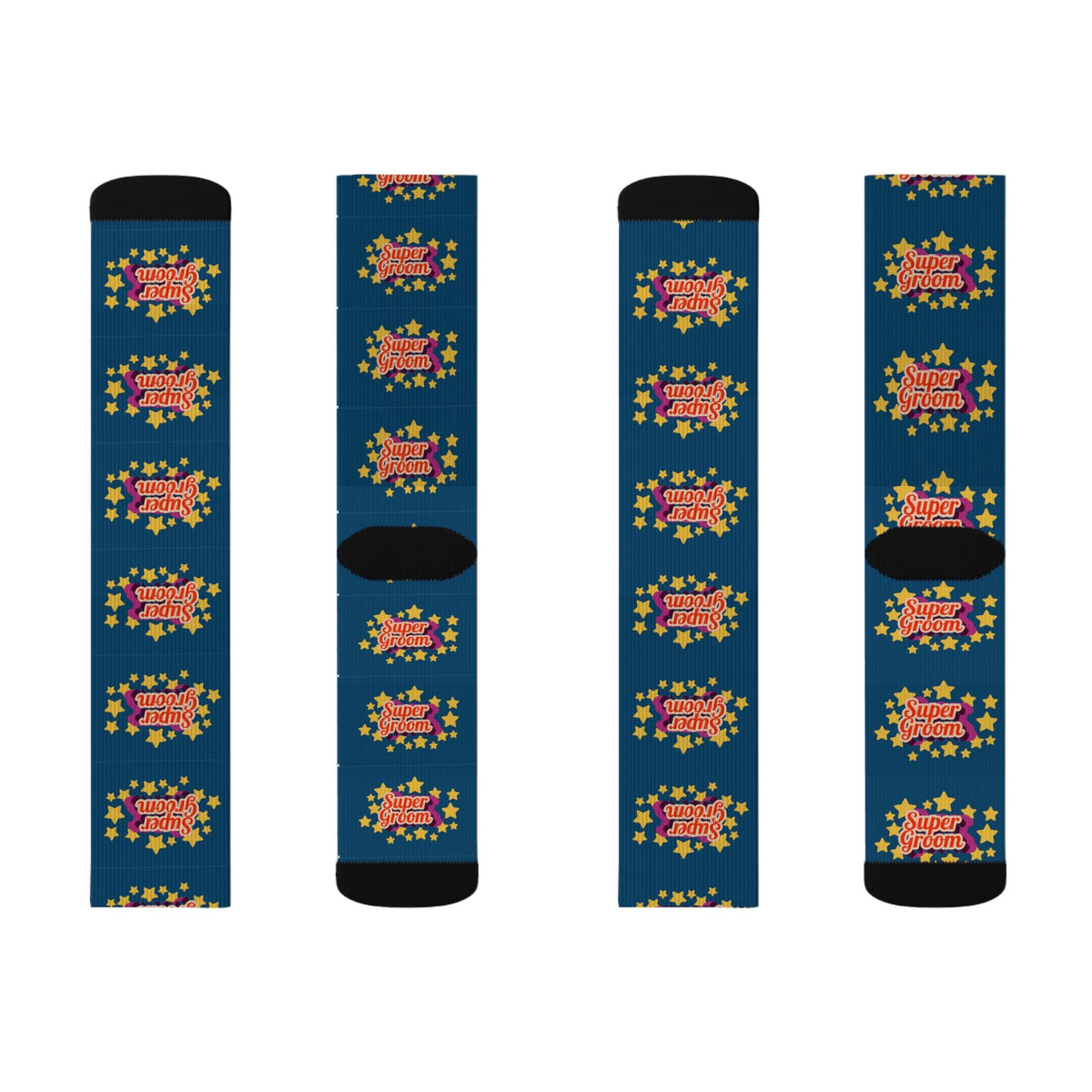 Super Groom Equestrian Socks - Horse Riding Socks - Navy - The Other Equestrian