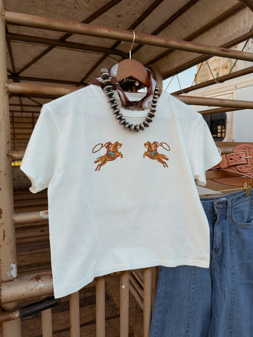 The Double Trouble T-Shirt | Equestrian Cowgirl Horse Apparel - The Other Equestrian
