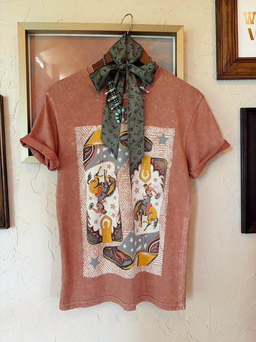 The Kickin' It T-Shirt | Women's Cowgirl Rodeo Western Shirt - The Other Equestrian