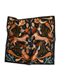 Wild Horse Prairies in Denim Cowgirl Wild Rag: Western Scarf Bandana Silk Tencel Wild Rag - The Other Equestrian1